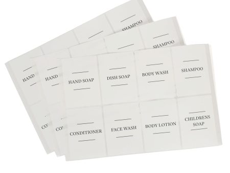 24pc Soap Dispenser Labels Set - Pack of 3 - By Harbour Housewares Fashion