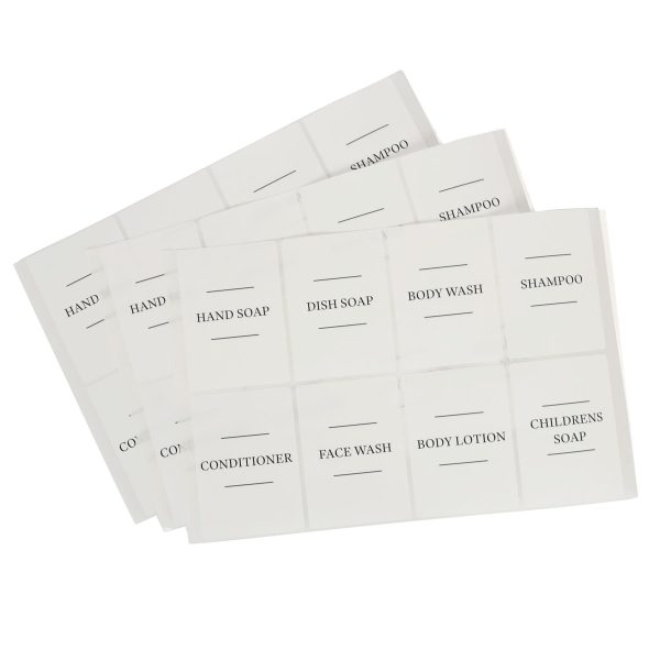 24pc Soap Dispenser Labels Set - Pack of 3 - By Harbour Housewares Fashion