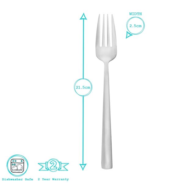 Tondo Stainless Steel Dinner Forks - By Argon Tableware Online Hot Sale