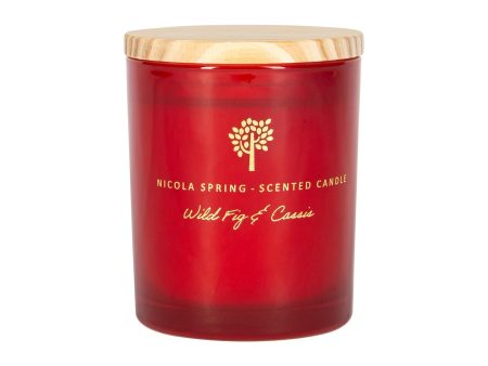 130g Wild Fig & Cassis Scented Soy Wax Candle - By Nicola Spring For Cheap