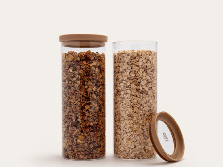 Wategos Glass Pantry Jars 2pk | Praline 1500ml Sale