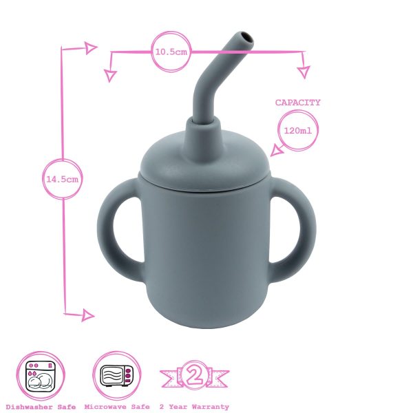 120ml Silicone Baby Sippy Cup - By Tiny Dining Sale