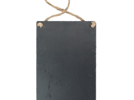 20cm x 30cm Slate Hanging Notice Chalk Board - By Nicola Spring Cheap