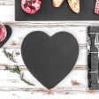 25cm Heart Slate Placemats - Pack of Six - By Argon Tableware Hot on Sale