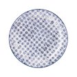 25.5cm Hand Printed China Dinner Plate - By Nicola Spring Fashion