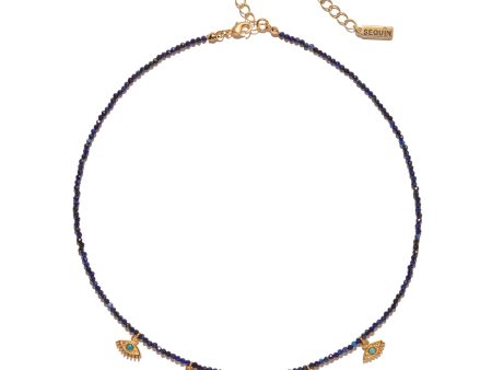 Selena Beaded Evil Eye Necklace For Discount