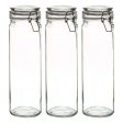 2L Classic Glass Storage Jars - Pack of 3 - By Argon Tableware Supply