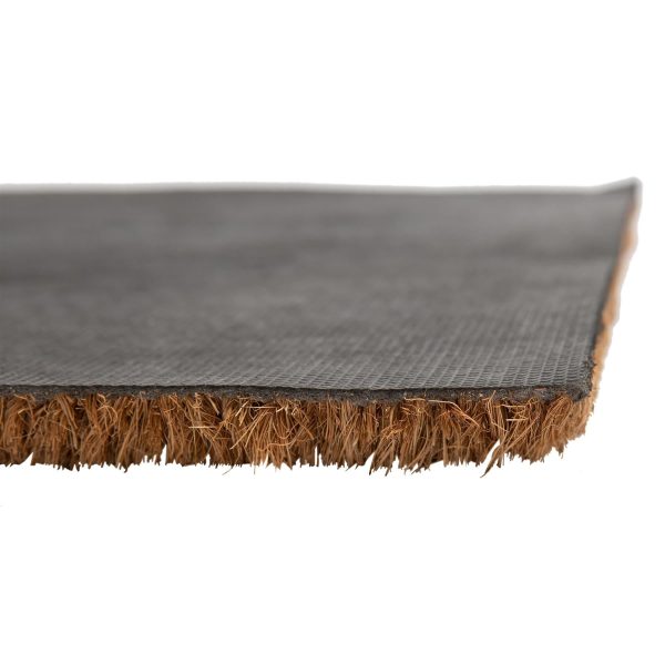 120cm x 40cm Grey Inset Coir Double Door Mat - By Nicola Spring on Sale