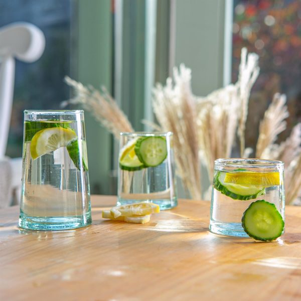 20pc Recycled Glassware Set - By Nicola Spring Online