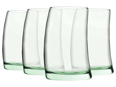 275ml Aware Penguen Recycled Glass Tumblers - Green - Pack of 4 - By Pasabahce Online Hot Sale