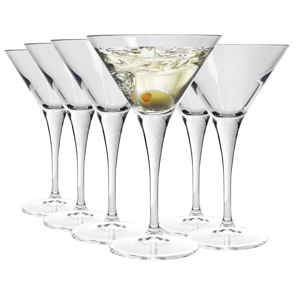 245ml Ypsilon Martini Cocktail Glasses - Pack of Six - By Bormioli Rocco Supply