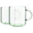 245ml Aware Iconic Recycled Glass Mugs - Green - Pack of 2 - By Pasabahce Cheap