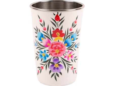 Pansy 400ml Hand-Painted Picnic Cup - By BillyCan Fashion