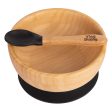 Bamboo Suction Bowl & Spoon Set - By Tiny Dining Online