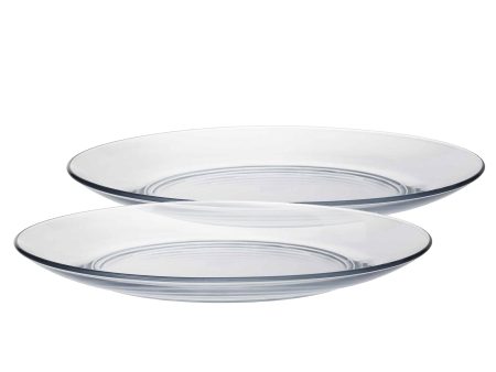 28cm Lys Glass Dinner Plates - Pack of Six - By Duralex Discount