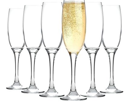 220ml Venue Champagne Flutes - Pack of Six - By LAV Sale