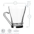 220ml Oslo Glass Coffee Cups - Pack of Six - By Bormioli Rocco For Cheap