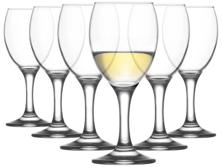 205ml Empire White Wine Glasses - Pack of 6 - By LAV Online Hot Sale