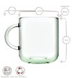 245ml Aware Iconic Recycled Glass Mugs - Green - Pack of 2 - By Pasabahce Cheap