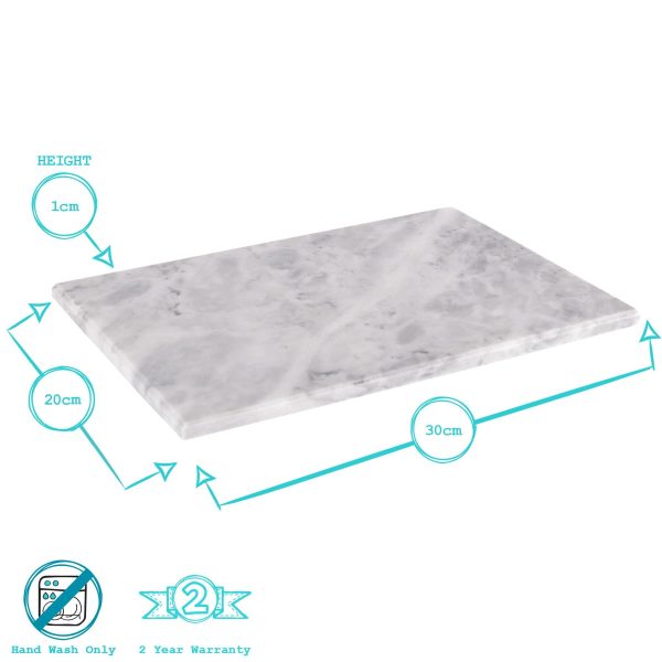 12pc Marble Placemats & Square Coasters Set - By Argon Tableware Cheap