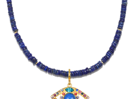 Mosaic Evil Eye Necklace Online now