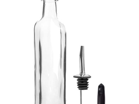 250ml Olive Oil Pourer Glass Bottle with Cork Lid - By Argon Tableware Online Hot Sale