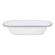 20cm White Enamel Pie Dish - By Argon Tableware Online Hot Sale