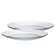 23.5cm Lys Glass Dinner Plates - Pack of Six - By Duralex For Discount