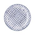 25.5cm Hand Printed China Dinner Plates - Pack of Six - By Nicola Spring Hot on Sale