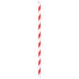 19.5cm Red Stripe Paper Straws - Pack of 40 - By Ashley Fashion