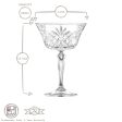 260ml Melodia Glass Champagne Saucers - Pack of Six - By RCR Crystal Online now