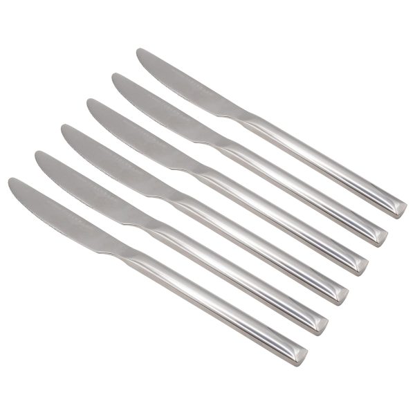 Tondo Stainless Steel Dinner Knives - By Argon Tableware Online now