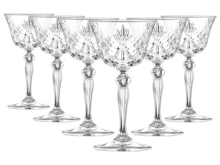 160ml Melodia Glass Champagne Saucers - Pack of Six - By RCR Crystal For Discount