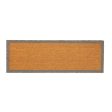 120cm x 40cm Grey Border Coir Double Door Mat - By Nicola Spring Supply