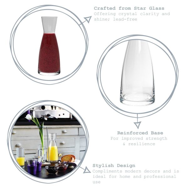 285ml Clear Ypsilon Glass Carafe - By Bormioli Rocco Discount