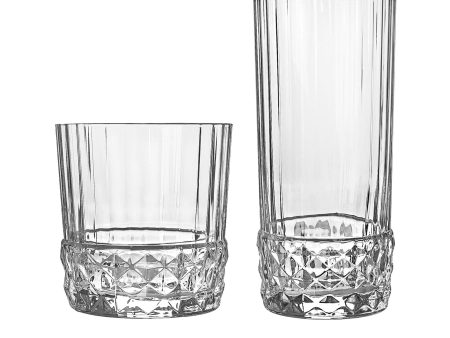 12pc America  20s Tumbler & Highball Glasses Set - By Bormioli Rocco For Discount