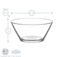 215ml Clear Vega Glass Bowls - Pack of Six - By LAV Online now