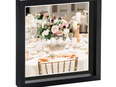 10  x 10  Black 3D Box Photo Frame with 8  x 8  Mount - by Nicola Spring Online