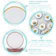 20cm White Enamel Side Plates - Pack of Six - By Argon Tableware Online now