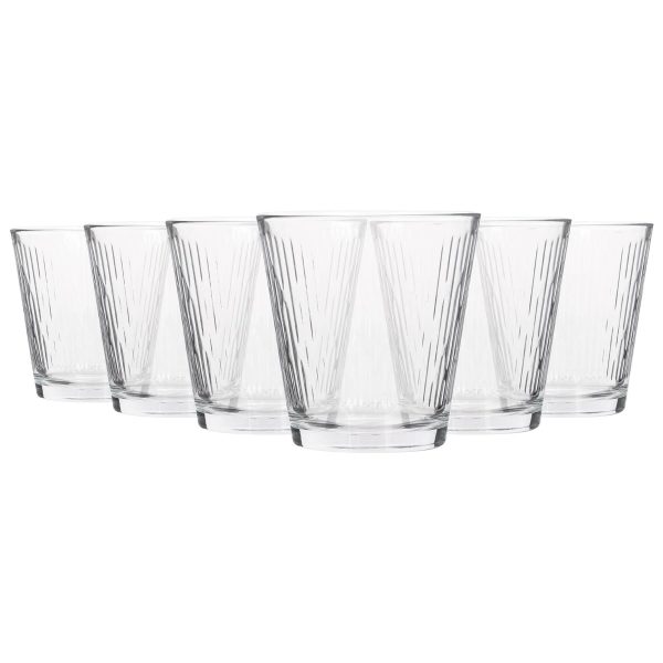 255ml Nora Glass Tumblers - Pack of 6 - By LAV Online