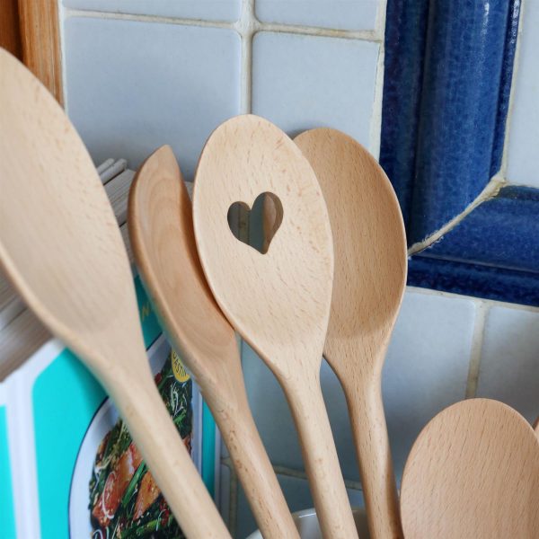 3pc Wooden Cooking Spoon Set - 20-35cm - By Argon Tableware Online now