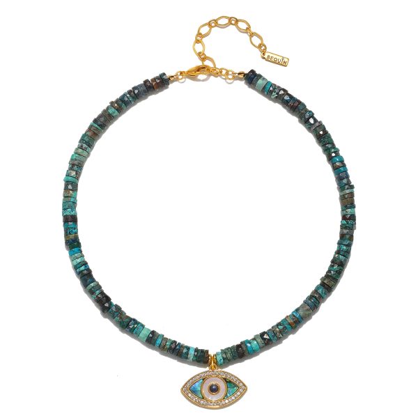 Moonlight Evil Eye Necklace For Cheap