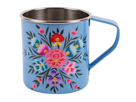 Pansy 450ml Hand-Painted Camping Mug - By BillyCan Discount