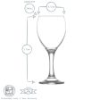 245ml Empire White Wine Glasses - Pack of Six - By LAV Online