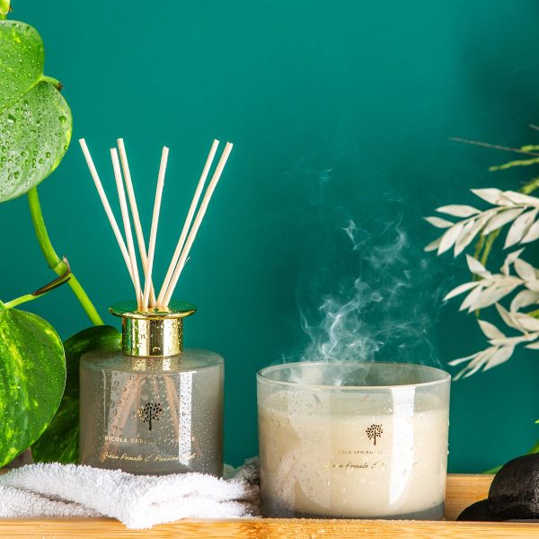 200ml Green Pomelo & Passion Fruit Scented Reed Diffuser - By Nicola Spring Supply