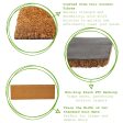 120cm x 40cm Brown Coir Double Door Mat - By Nicola Spring on Sale