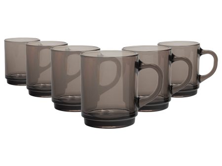 260ml Versailles Glass Mugs - Pack of Six - By Duralex For Sale