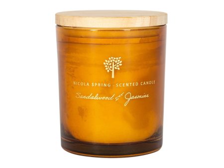 130g Sandalwood & Jasmine Scented Soy Wax Candle - By Nicola Spring Online now