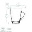 250ml Vega Glass Coffee Mugs - Pack of Six - By LAV For Cheap