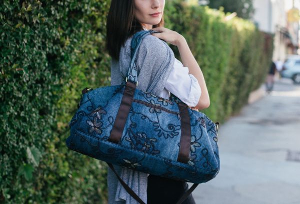 Denim Duffle Bag Online Hot Sale